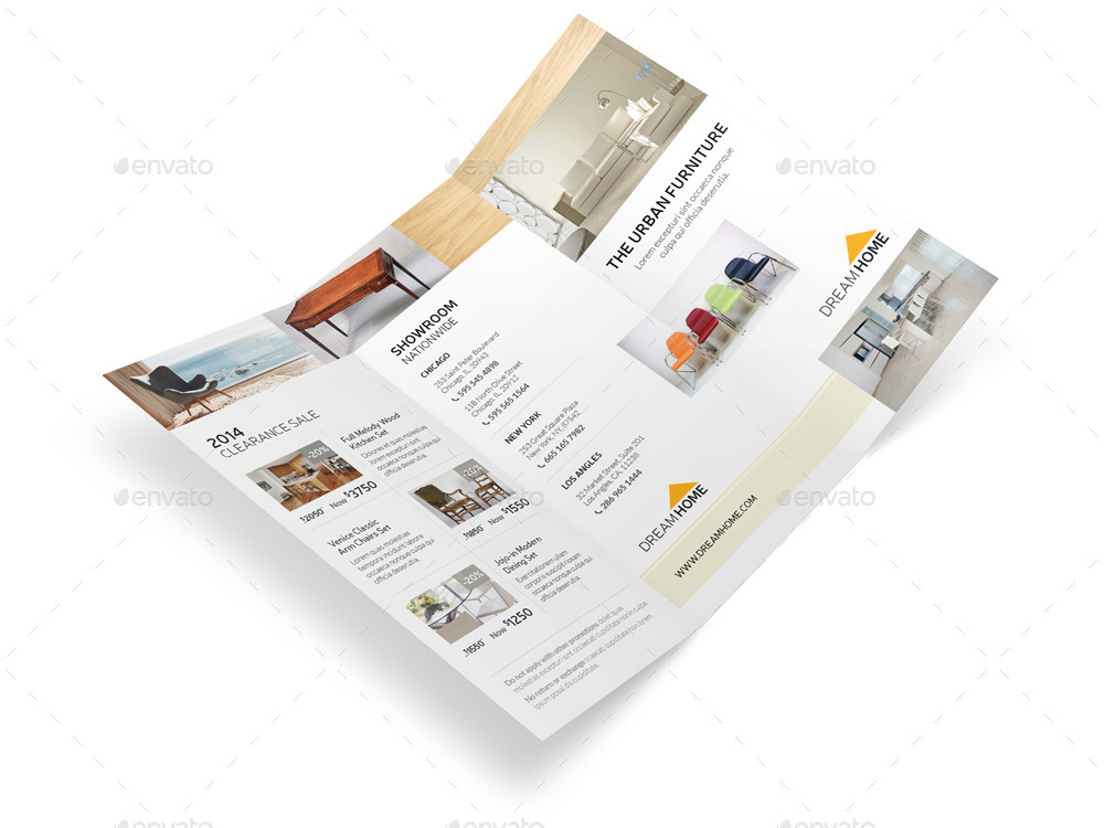 Furniture Store Trifold Brochure by Mike_pantone GraphicRiver